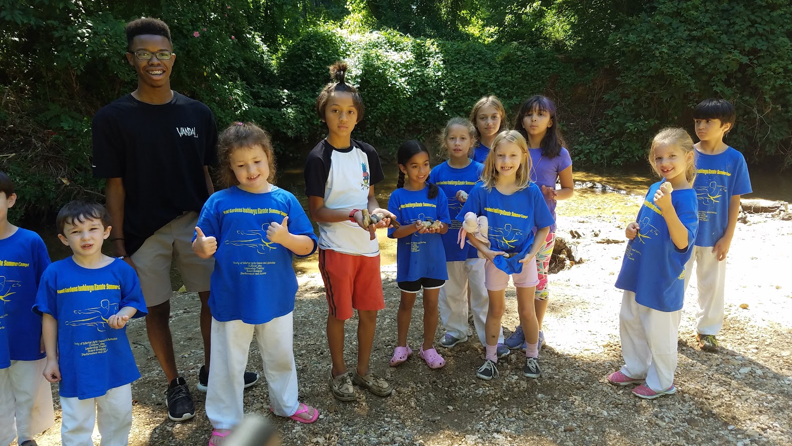 Outdoor exploration by creek