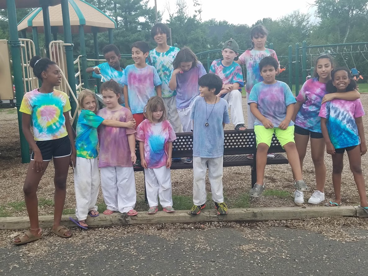 Tie-dye group photo