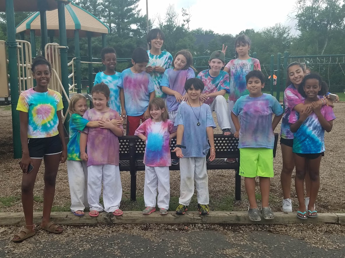 Colorful tie-dye creations