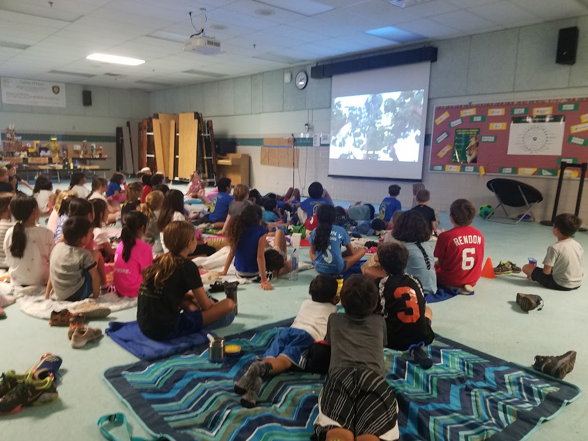 Movie time watching together