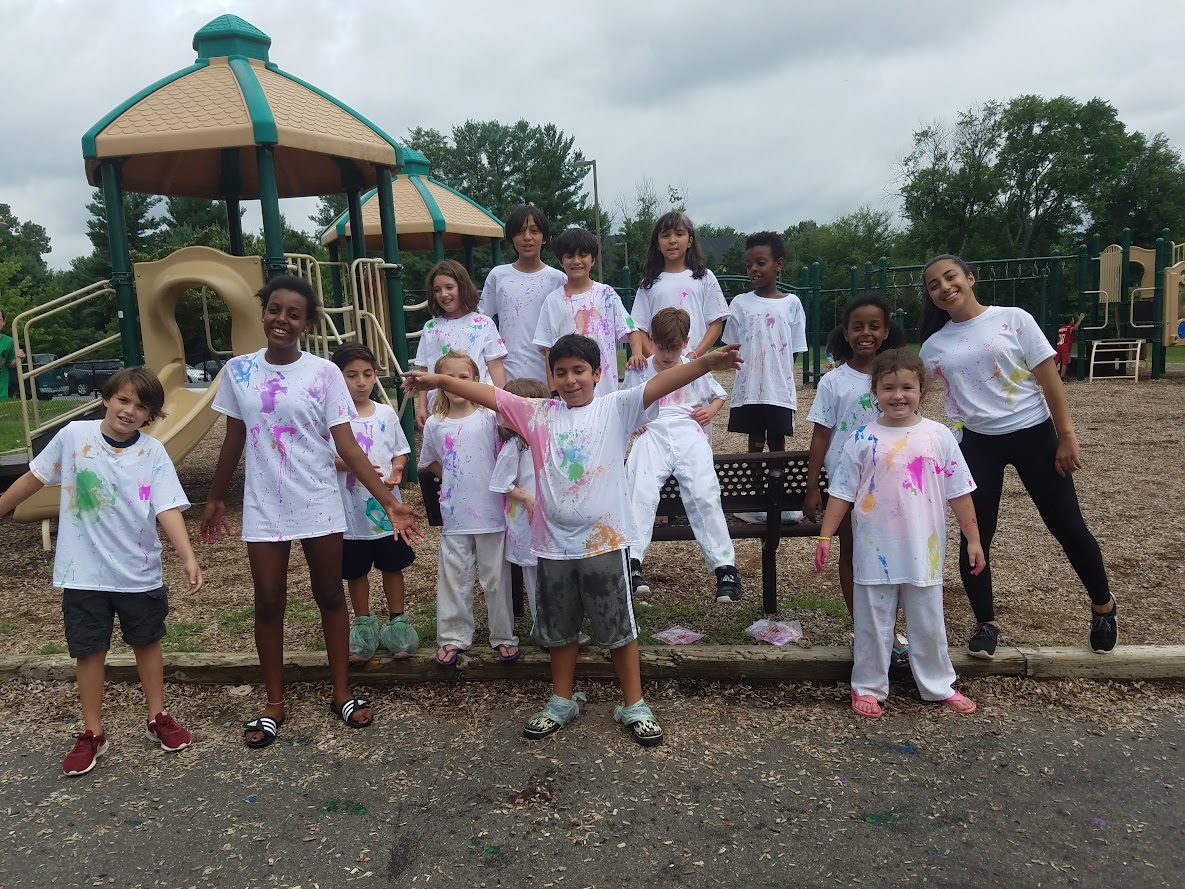 Paint day posing group